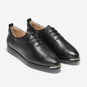 Cole Haan Grand Ambition Laceup (Size: 8; Color: Black Leather)
